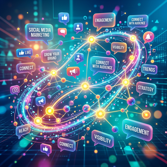 Social Media Marketing illustration