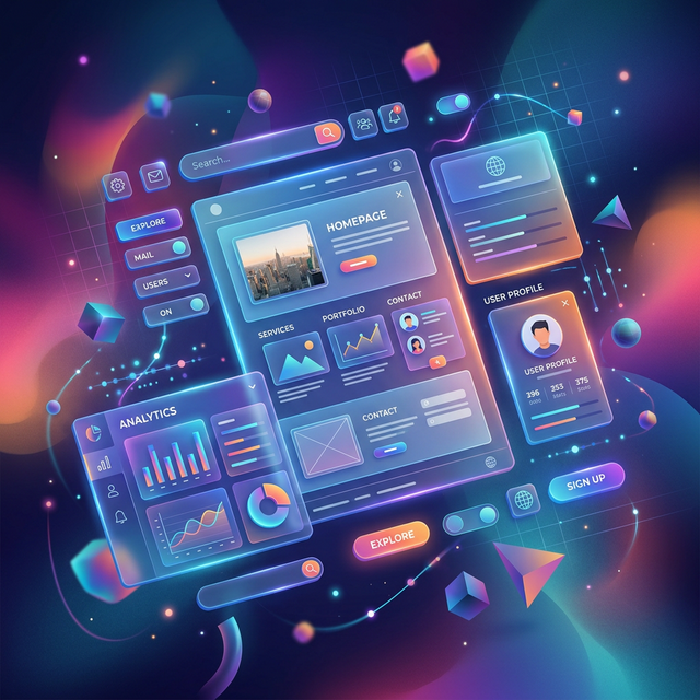 Website Design + Conversion Optimization illustration